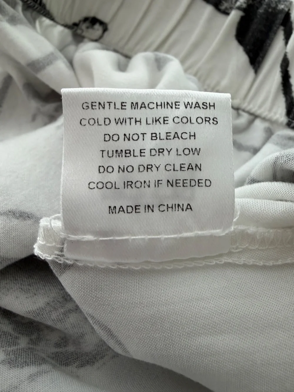 Katie Kime Marfa TX Toille Graphic Pajama Pants S Black White Cotton Western
